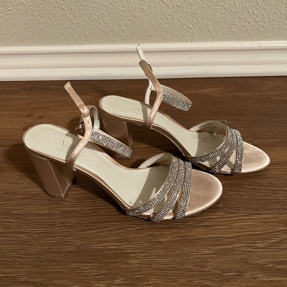 David’s Bridal Rhinestone Sparkly Heels